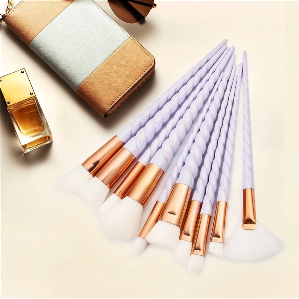 New 10pcs Unicorn Makeup Brush Set